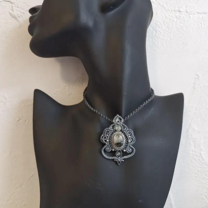 Image principale de Pendentif prehnite rutile