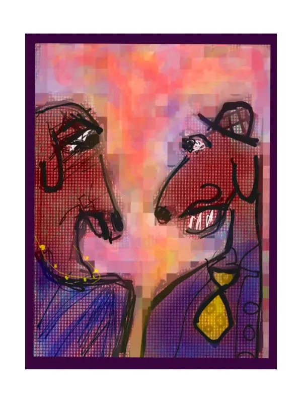 Image principale de Franzosisches Ehepaar (hommage à Otto Dix)