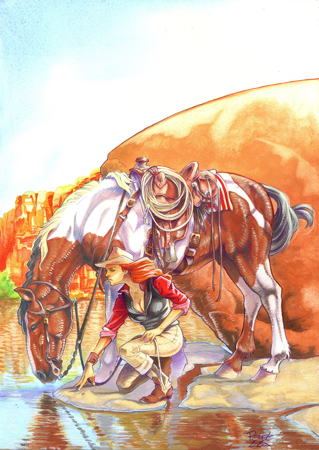 Image principale de Une pause sur la piste.